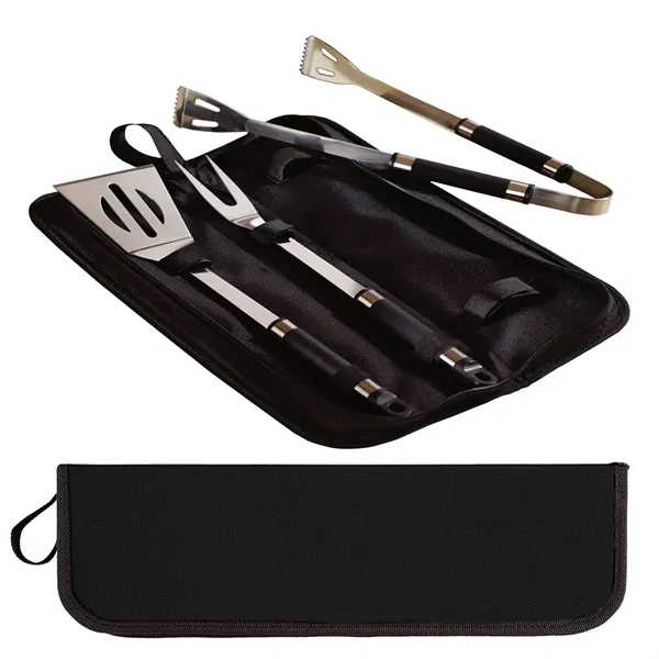 Three-piece BBQ set with tongs, fork and spatula in a matching... from ASI 68507 The Magnet Group / Innovations by Magnet™