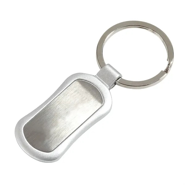 1.38" x 3.38" x 0.25" metal key tag with an oval... from ASI 68507 The Magnet Group / Innovations by Magnet™