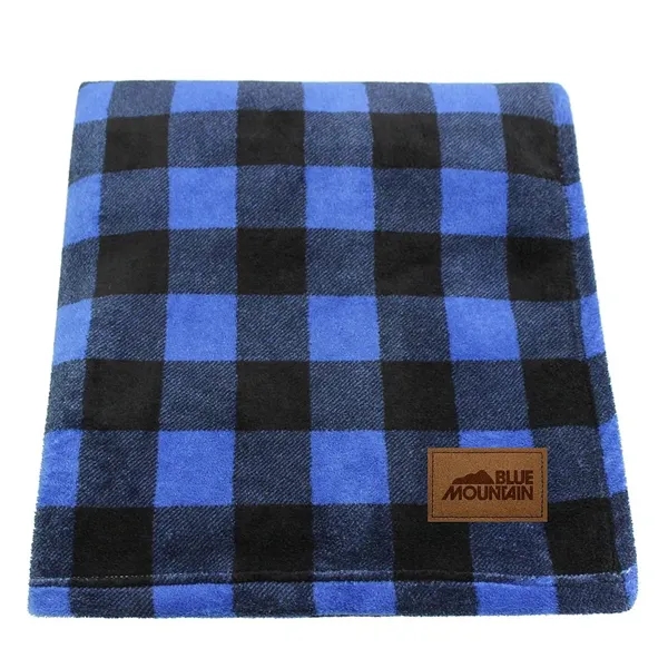 70" x 60" single-layer blanket with buffalo check and plaid pattern.... from ASI 68507 The Magnet Group