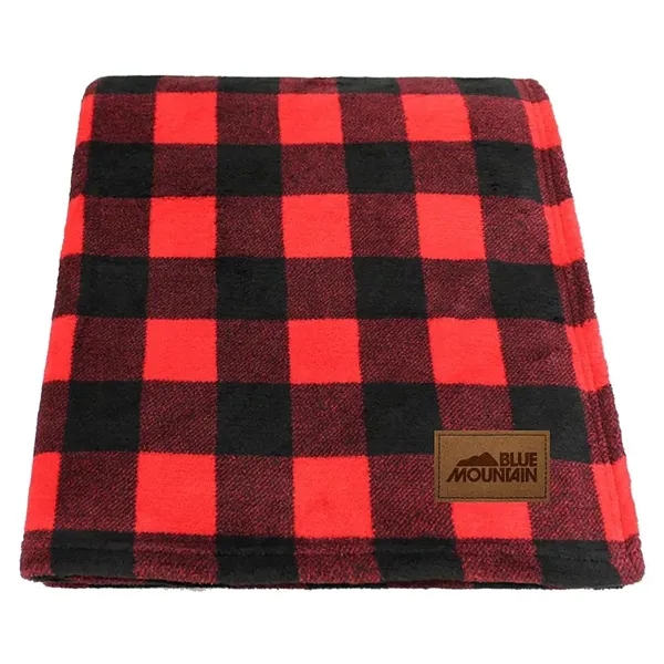 70" x 60" single-layer blanket with buffalo check and plaid pattern.... from ASI 68507 The Magnet Group