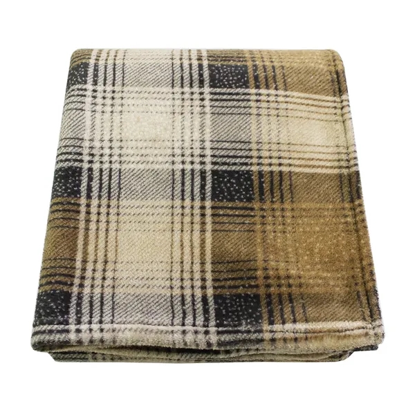 70" x 60" single-layer blanket with buffalo check and plaid pattern.... from ASI 68507 The Magnet Group