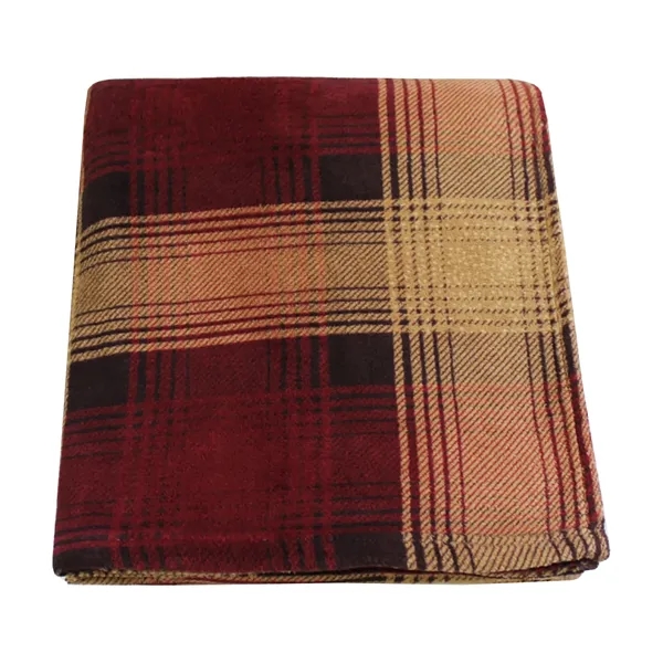 70" x 60" single-layer blanket with buffalo check and plaid pattern.... from ASI 68507 The Magnet Group