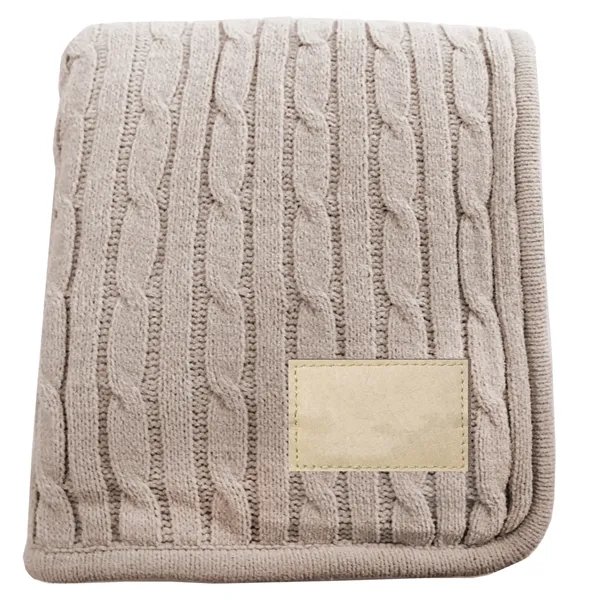 50" x 60" blanket with beautiful knit pattern on one side... from ASI 68507 The Magnet Group