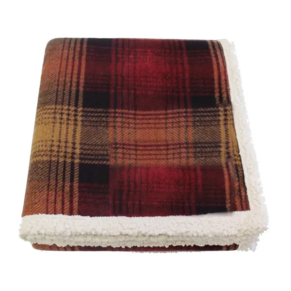60" x 50" plaid blanket made with super-soft polar fleece reversed... from ASI 68507 The Magnet Group