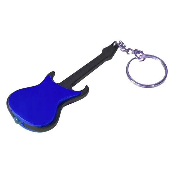 Guitar shaped LED keychain light with 3 LR41 button batteries.... from ASI 68507 The Magnet Group / Innovations by Magnet™