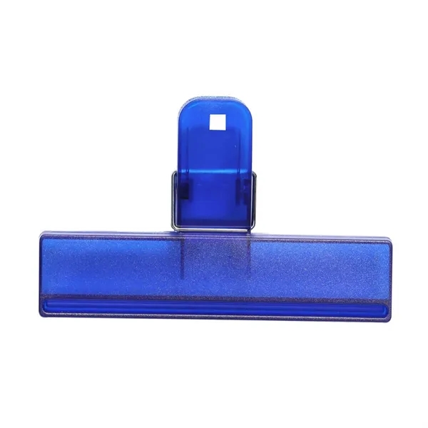 4" wide bag clip with customization.... from ASI 68507 The Magnet Group / Perfect Line