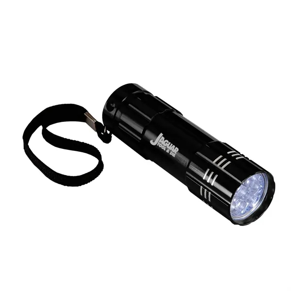 Flashlight made of metal with 9 LEDs.... from ASI 68507 The Magnet Group / Innovations by Magnet™