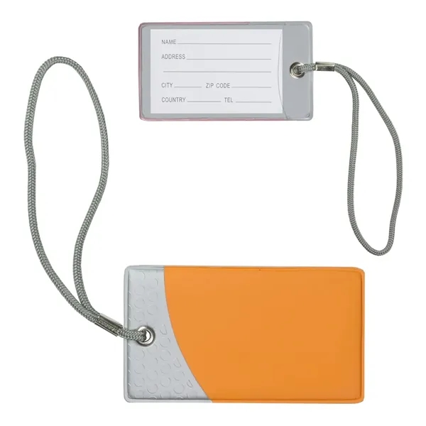Luggage tag featuring an attached polypropylene strap, ID pocket on back... from ASI 68507 The Magnet Group / Perfect Line