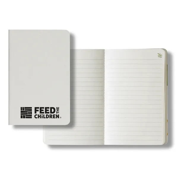 64-page, apple-scented, saddle-stitched journal with green ruled paper and back pocket... from ASI 68507 The Magnet Group / Castelli