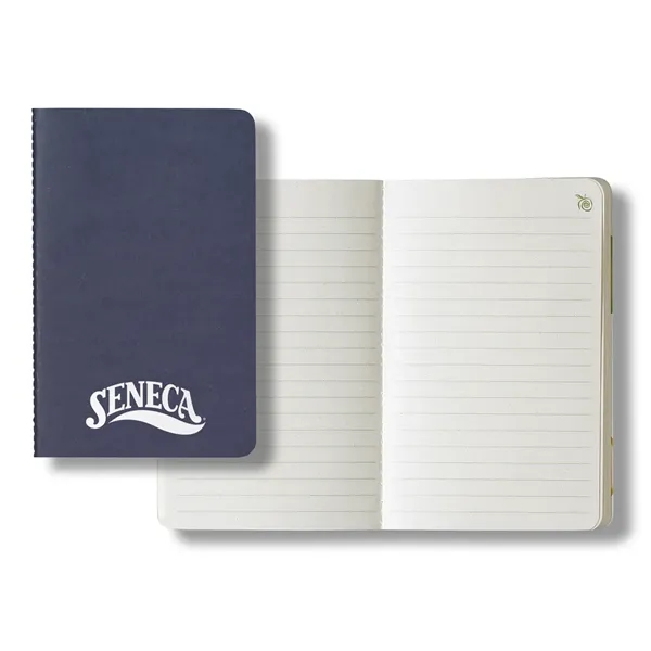 64-page, apple-scented, saddle-stitched journal with green ruled paper and back pocket... from ASI 68507 The Magnet Group / Castelli
