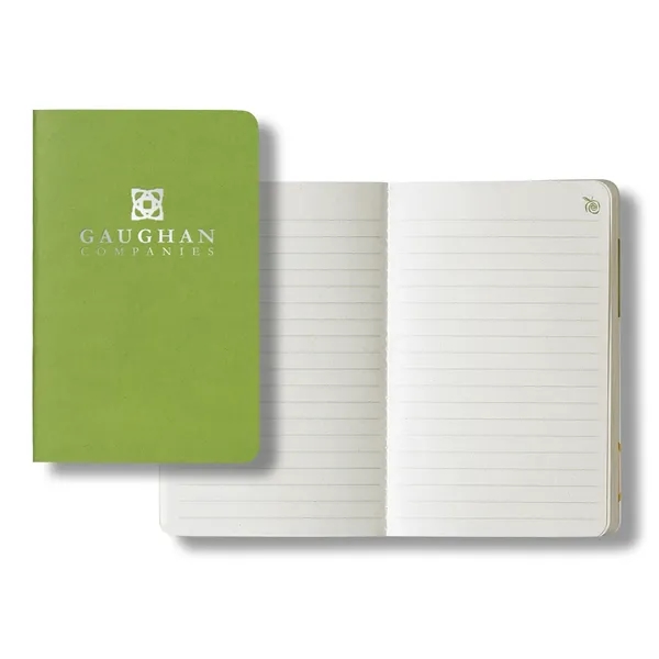 64-page, apple-scented, saddle-stitched journal with green ruled paper and back pocket... from ASI 68507 The Magnet Group / Castelli