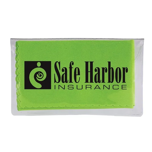 6.75" x 6" microfiber cleaning cloth with carrying pouch.... from ASI 68507 The Magnet Group / Innovations by Magnet™