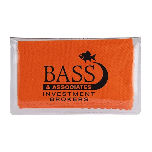 6.75" x 6" microfiber cleaning cloth with carrying pouch.... from ASI 68507 The Magnet Group / Innovations by Magnet™