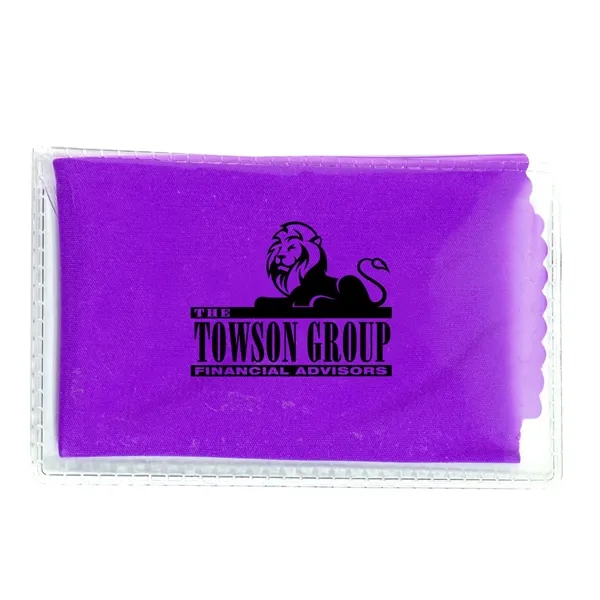 6.75" x 6" microfiber cleaning cloth with carrying pouch.... from ASI 68507 The Magnet Group / Innovations by Magnet™