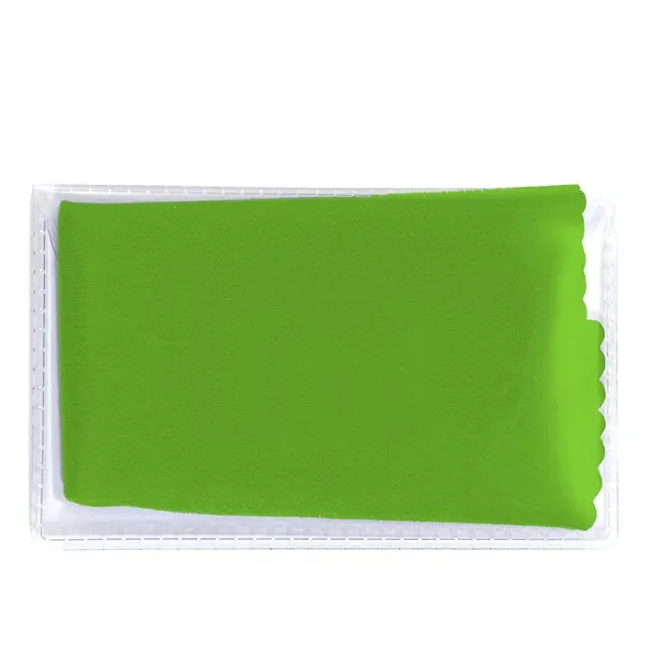 6.75" x 6" microfiber cleaning cloth with carrying pouch.... from ASI 68507 The Magnet Group / Innovations by Magnet™