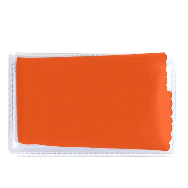 6.75" x 6" microfiber cleaning cloth with carrying pouch.... from ASI 68507 The Magnet Group / Innovations by Magnet™