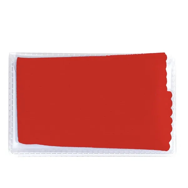 6.75" x 6" microfiber cleaning cloth with carrying pouch.... from ASI 68507 The Magnet Group / Innovations by Magnet™