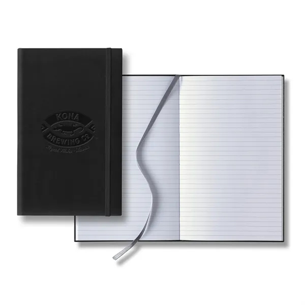 Journal with smooth-soft cover, elastic band closure, 192 white pages with... from ASI 68507 The Magnet Group / Castelli