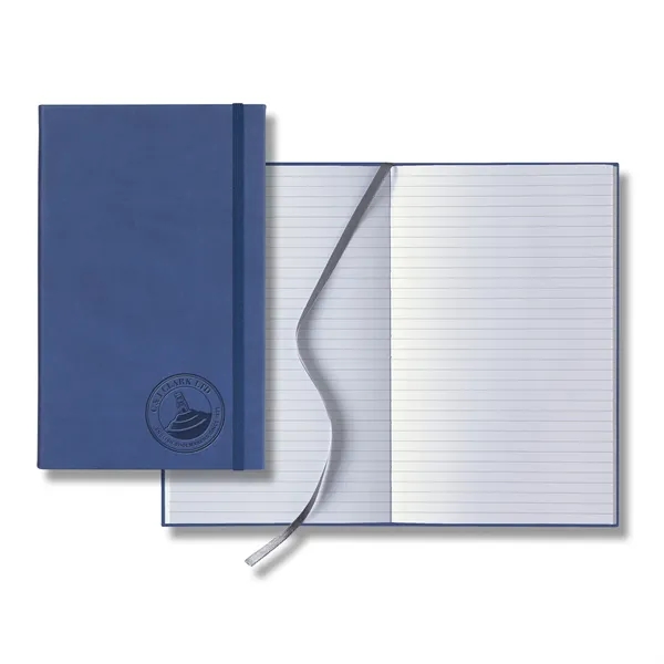 Journal with smooth-soft cover, elastic band closure, 192 white pages with... from ASI 68507 The Magnet Group / Castelli