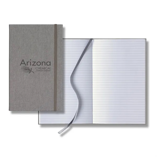 Journal with 192 white pages with gray lines, a silver ribbon... from ASI 68507 The Magnet Group / Castelli