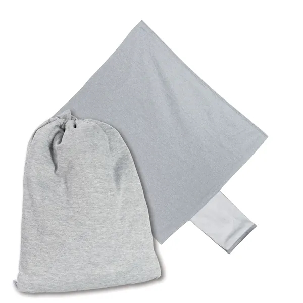 52" x 48" sweatshirt-like jersey fleece blanket that folds up into... from ASI 68507 The Magnet Group / The Bag Factory®