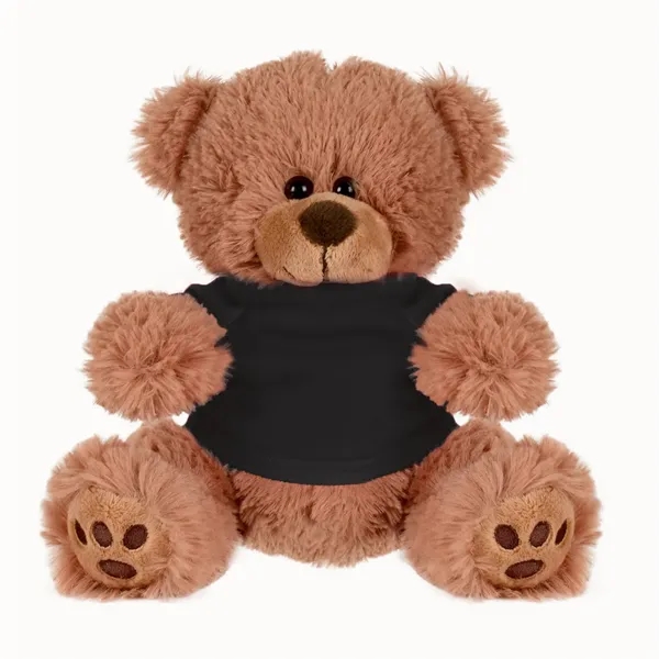 Stuffed teddy bear with embroidered paws and t-shirt.... from ASI 68507 The Magnet Group / Perfect Line