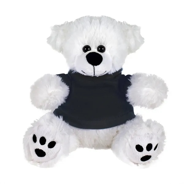 Stuffed teddy bear with embroidered paws and t-shirt.... from ASI 68507 The Magnet Group / Perfect Line