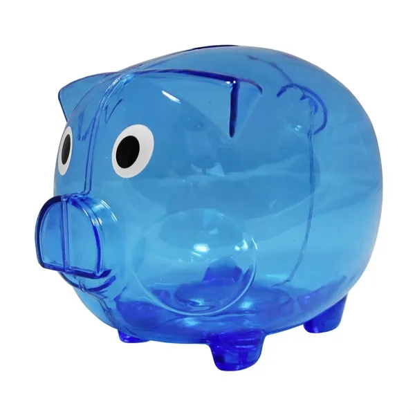 Piggy bank with plastic body and handy twist lock plug.... from ASI 68507 The Magnet Group / Perfect Line