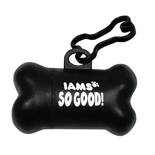 Bone-shaped dog waste bag holder with 15 bags per roll.... from ASI 68507 The Magnet Group / Perfect Line