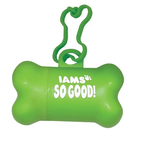 Bone-shaped dog waste bag holder with 15 bags per roll.... from ASI 68507 The Magnet Group / Perfect Line