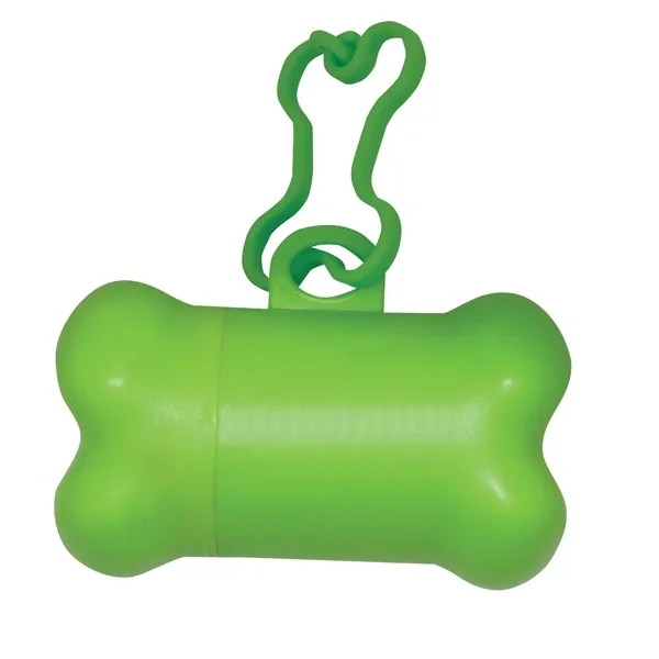 Bone-shaped dog waste bag holder with 15 bags per roll.... from ASI 68507 The Magnet Group / Perfect Line