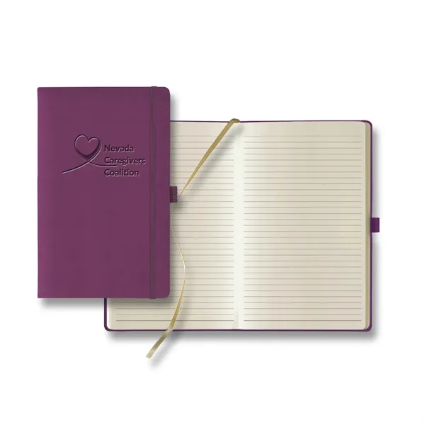 224 page journal with PU cover, gold ribbon place marker, pen... from ASI 68507 The Magnet Group / Castelli