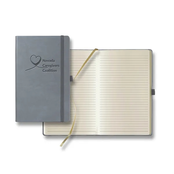 224 page journal with PU cover, gold ribbon place marker, pen... from ASI 68507 The Magnet Group / Castelli