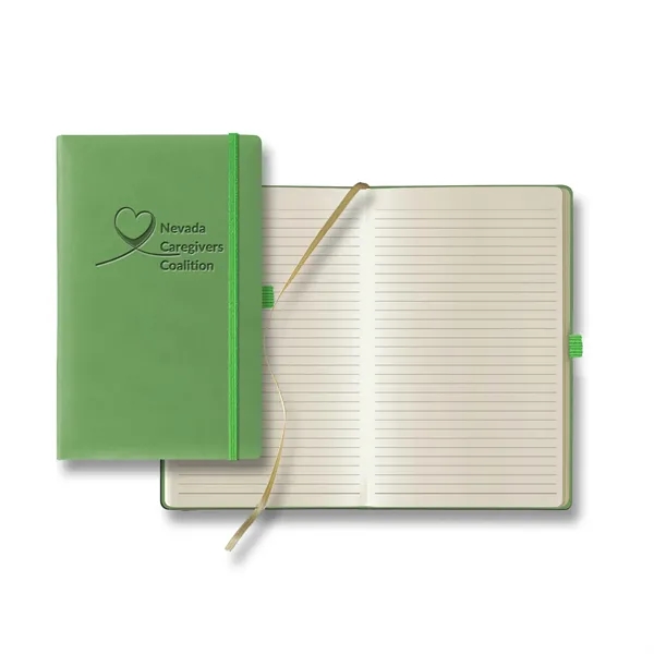 224 page journal with PU cover, gold ribbon place marker, pen... from ASI 68507 The Magnet Group / Castelli