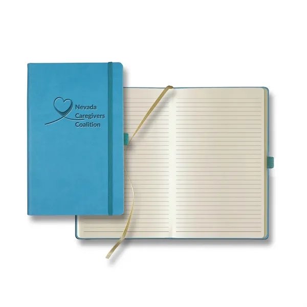 224 page journal with PU cover, gold ribbon place marker, pen... from ASI 68507 The Magnet Group / Castelli