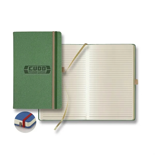 Journal with two elastic bands, pen loop, back pocket, gold ribbon... from ASI 68507 The Magnet Group / Castelli