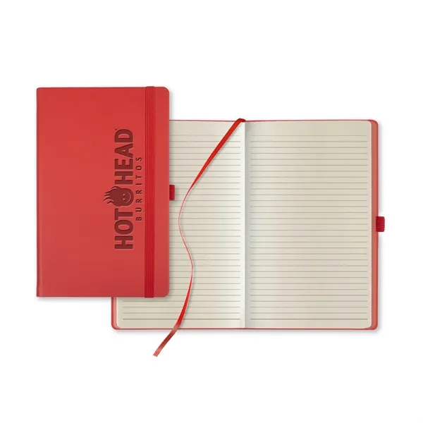 5 1/4" x 8 3/8" journal with a ribbon marker, pen... from ASI 68507 The Magnet Group / Castelli