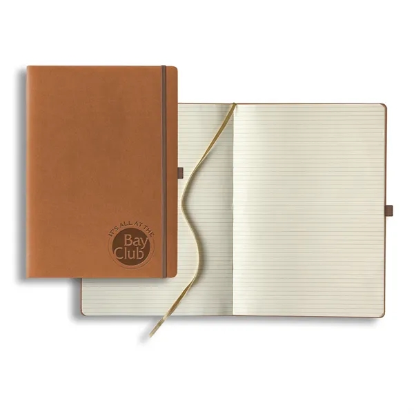 A4 sized journal with pen loop, elastic closure, 176 lined ivory... from ASI 68507 The Magnet Group / Castelli