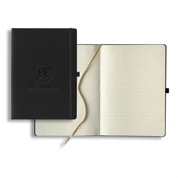 A4 sized journal with pen loop, elastic closure, 176 lined ivory... from ASI 68507 The Magnet Group / Castelli