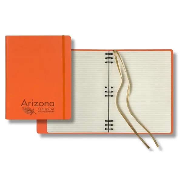 Journal with 240 pages of gray ruled white paper, triple ring... from ASI 68507 The Magnet Group / Castelli