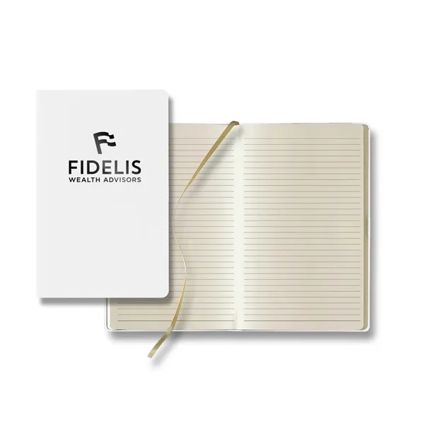 Journal with 192 ivory pages with gray lines, a gold ribbon... from ASI 68507 The Magnet Group / Castelli