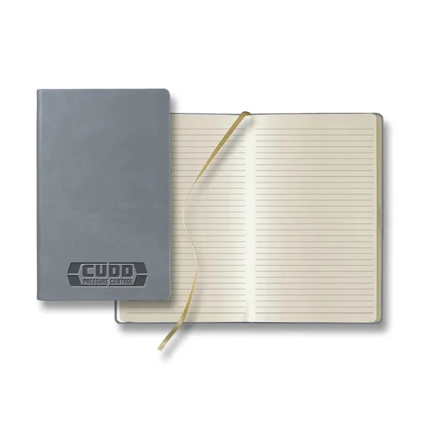 Journal with 192 gray-lined ivory pages, gold ribbon marker and rigid... from ASI 68507 The Magnet Group / Castelli