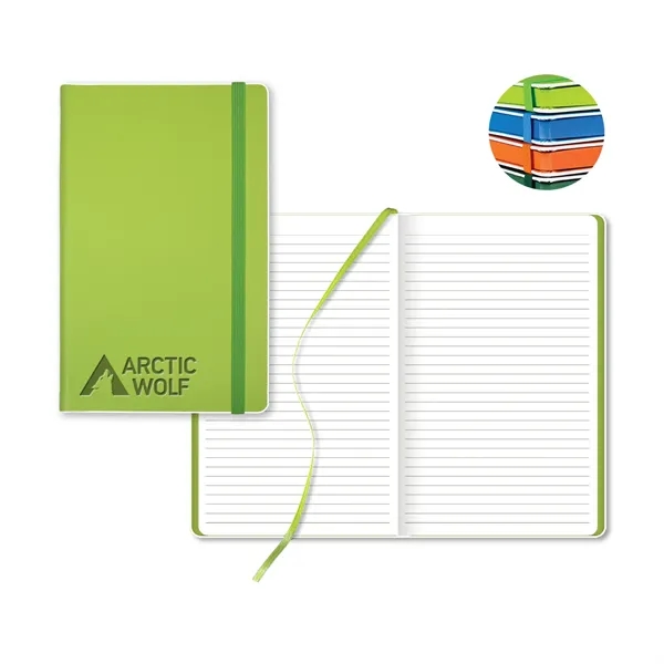 5 1/4" x 8 3/8" notebook with 224 ruled pages, ribbon... from ASI 68507 The Magnet Group / Castelli