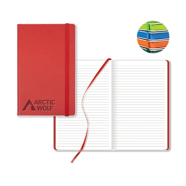 5 1/4" x 8 3/8" notebook with 224 ruled pages, ribbon... from ASI 68507 The Magnet Group / Castelli