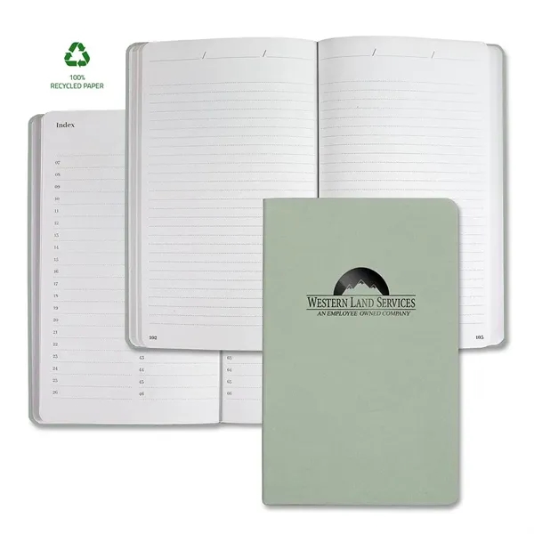 Journal with recycled paper and cover, grey dotted ruled format, page-numbering... from ASI 68507 The Magnet Group / Castelli