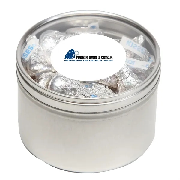 Lifesavers® packed inside a large round window tin with customization options.... from ASI 68507 The Magnet Group / The 1919 Candy Company