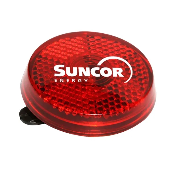 Clip on reflector safety light with internal red flashing LED.... from ASI 68507 The Magnet Group / Perfect Line