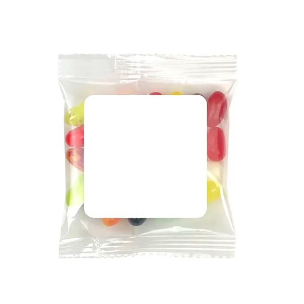 Mini Bag with Square full color Magnet filled with Jelly Belly's.... from ASI 68507 The Magnet Group / The 1919 Candy Company