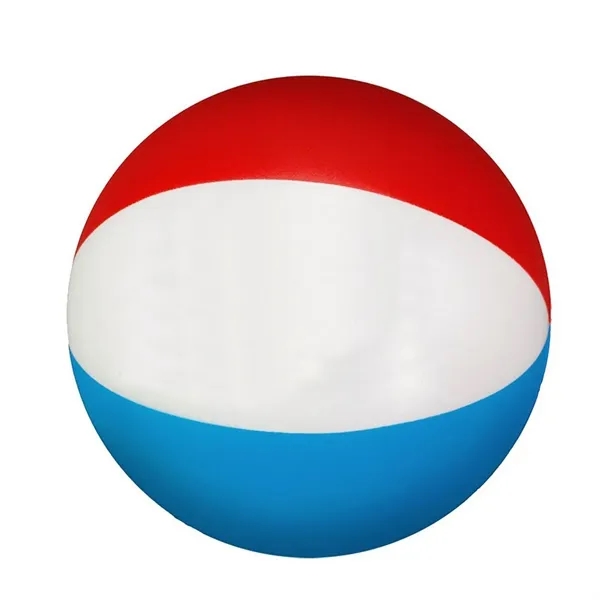 Beach ball shaped stress reliever made of polyurethane foam.... from ASI 68507 The Magnet Group / Perfect Line