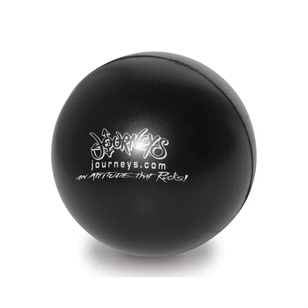 Round ball-shaped stress reliever made of polyurethane foam; offered in an... from ASI 68507 The Magnet Group / Perfect Line